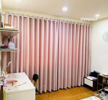 MÀN VẢI MÀU HỒNG